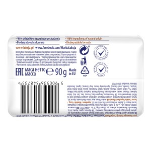 Luksja Creamy & Soft Kremowe mydło w kostce Mleczko bawełniane i Prowitamina B5 90 g